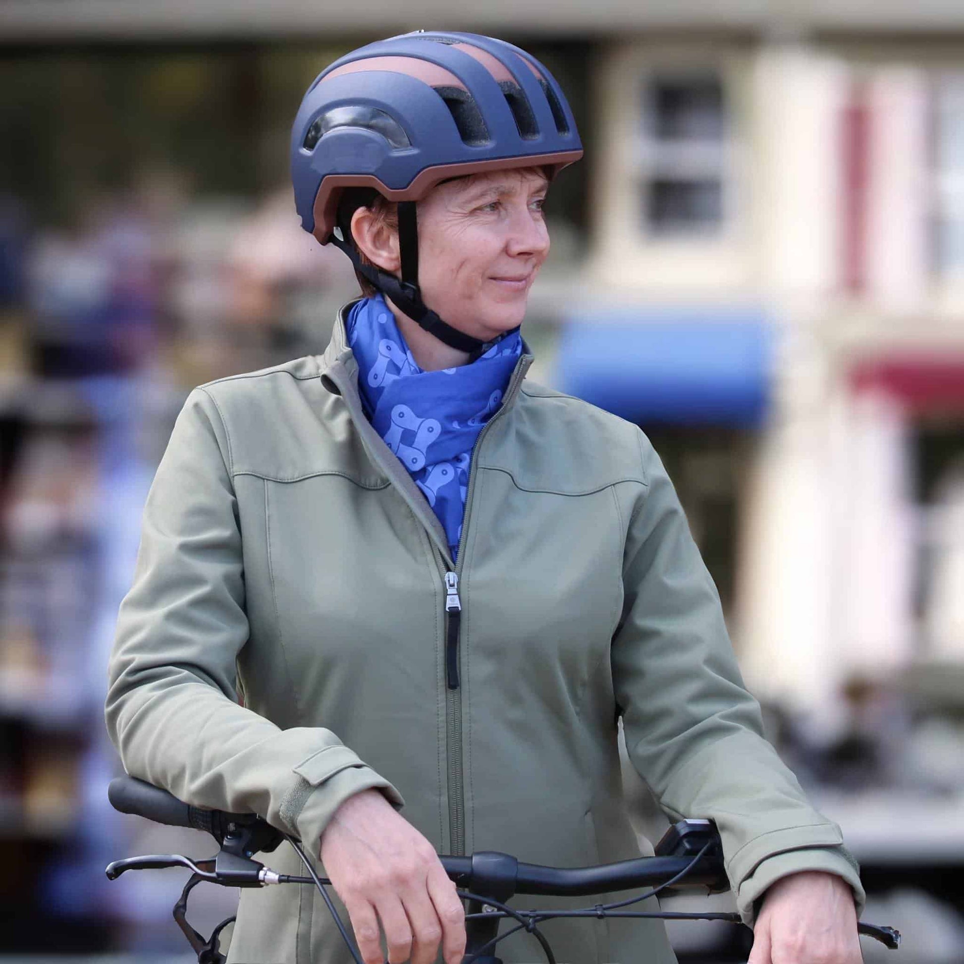 Blue scarf