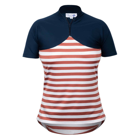 Ladies short sleeve cycling top
