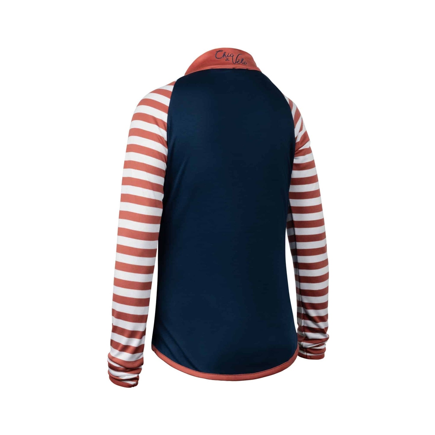 Ladies blue long sleeve cycling jersey