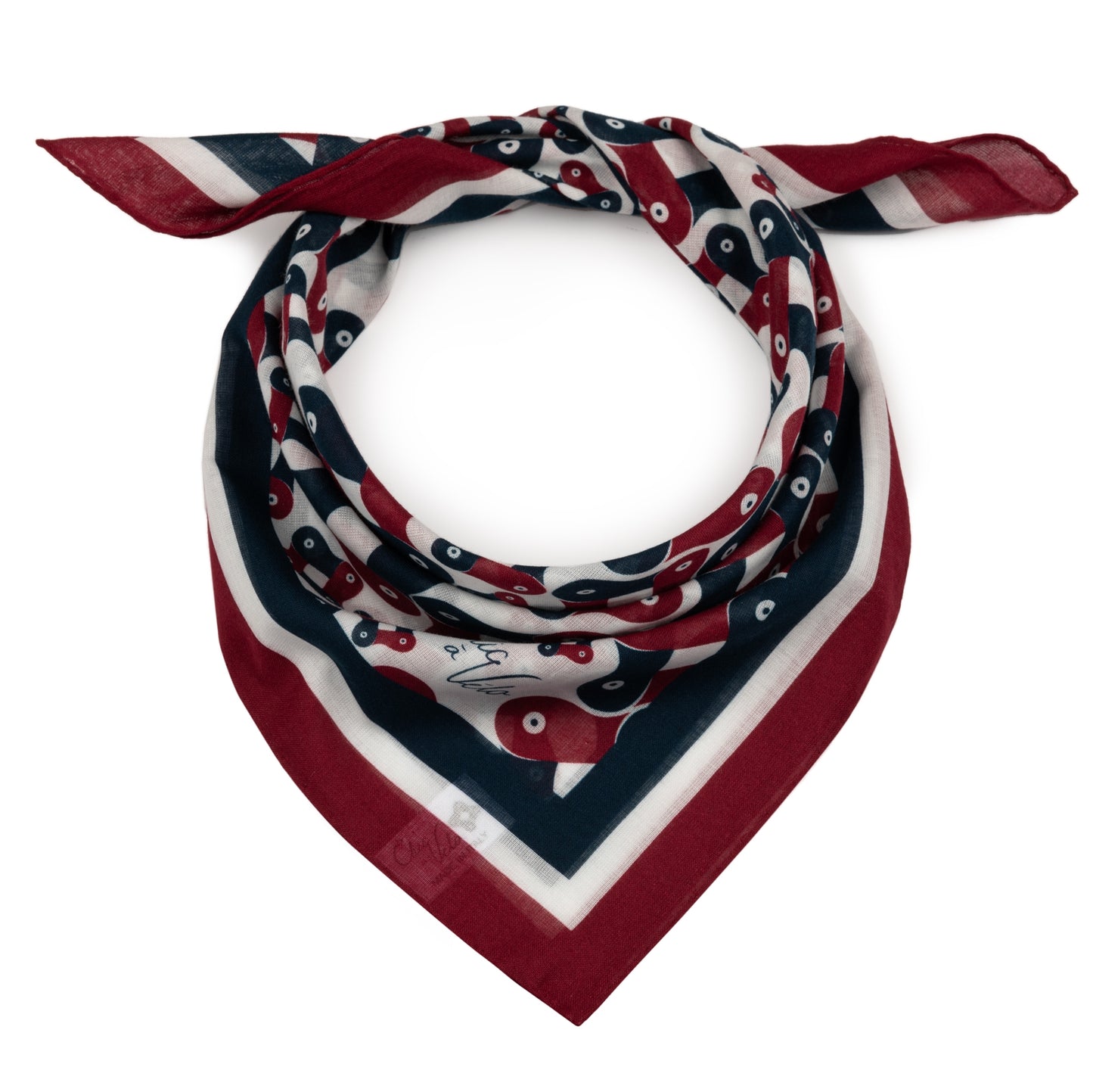 Bandana en coton bio - rouge