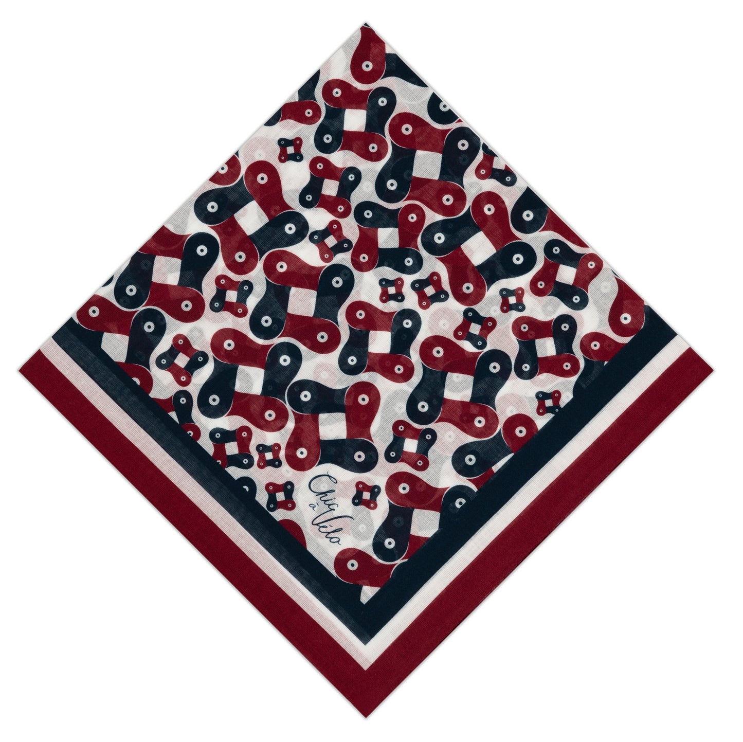 Bandana en coton bio - rouge